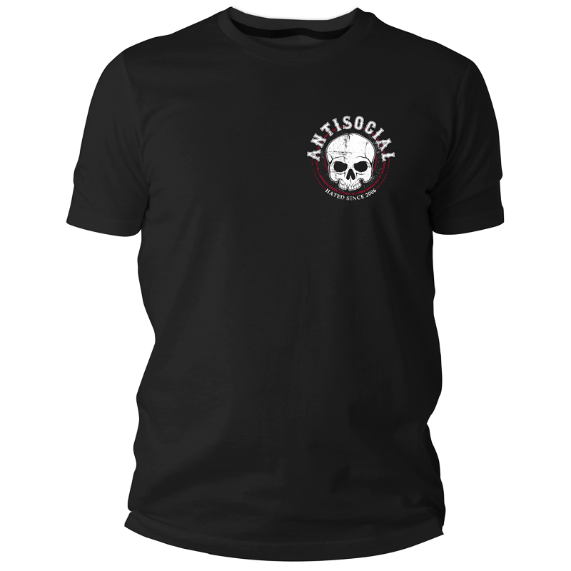 Antisocial - Hated since 2006 (Pocket), T-Shirt schwarz / black
