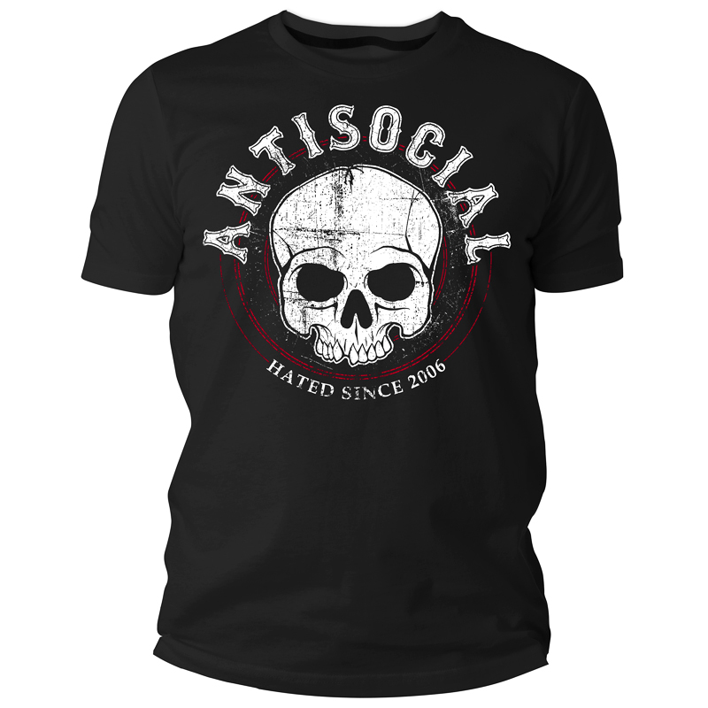 Antisocial - Hated since 2006 (Big), T-Shirt schwarz / black