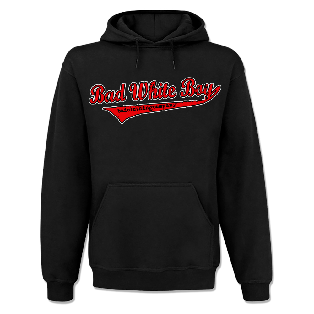 Bad White Boy - Baseball, Kapu / Hooded Sweat schwarz / black
