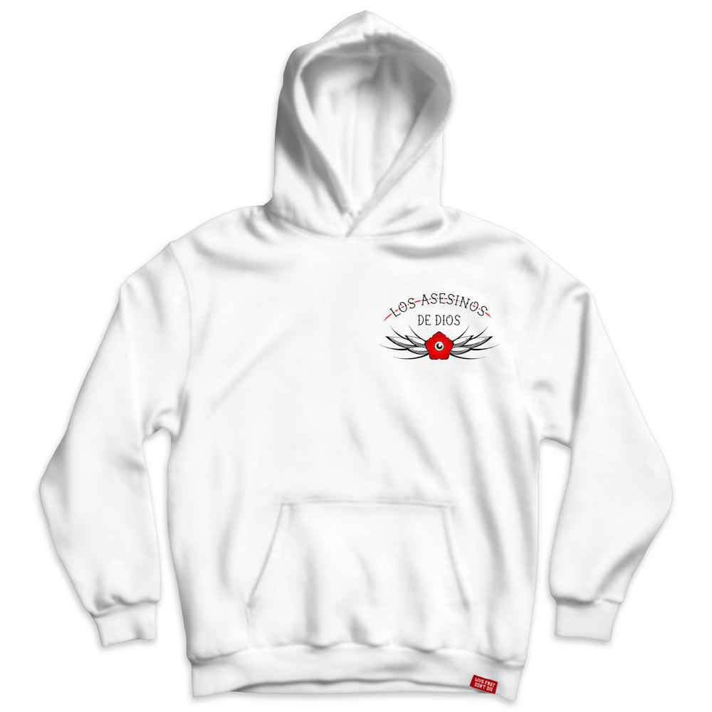 Los Asesinos De Dios - Trust No One, Kapu / Hooded Sweat Weiss