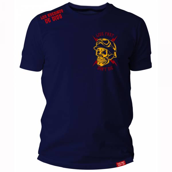 Los Asesinos De Dios - Skull, T-Shirt navy