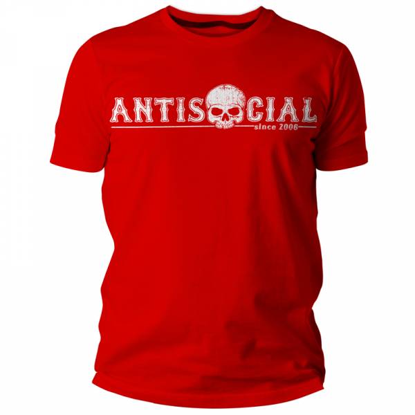 Antisocial - 1.3.1.2., T-Shirt rot / red