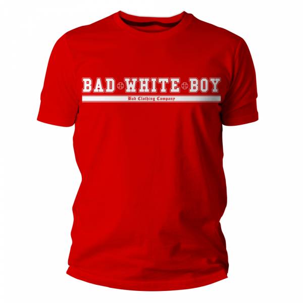 Bad White Boy - Crossed, T-Shirt rot / red
