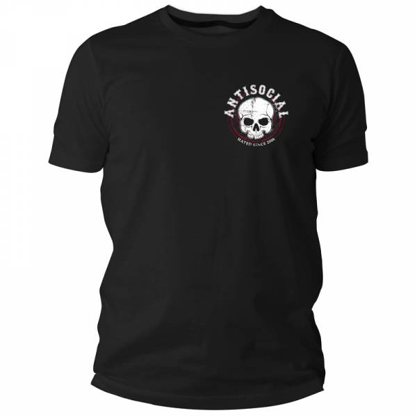 Antisocial - Hated since 2006 (Pocket), T-Shirt schwarz / black