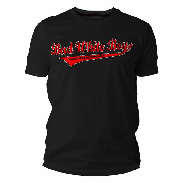 Bad White Boy - Baseball, T-Shirt schwarz / black